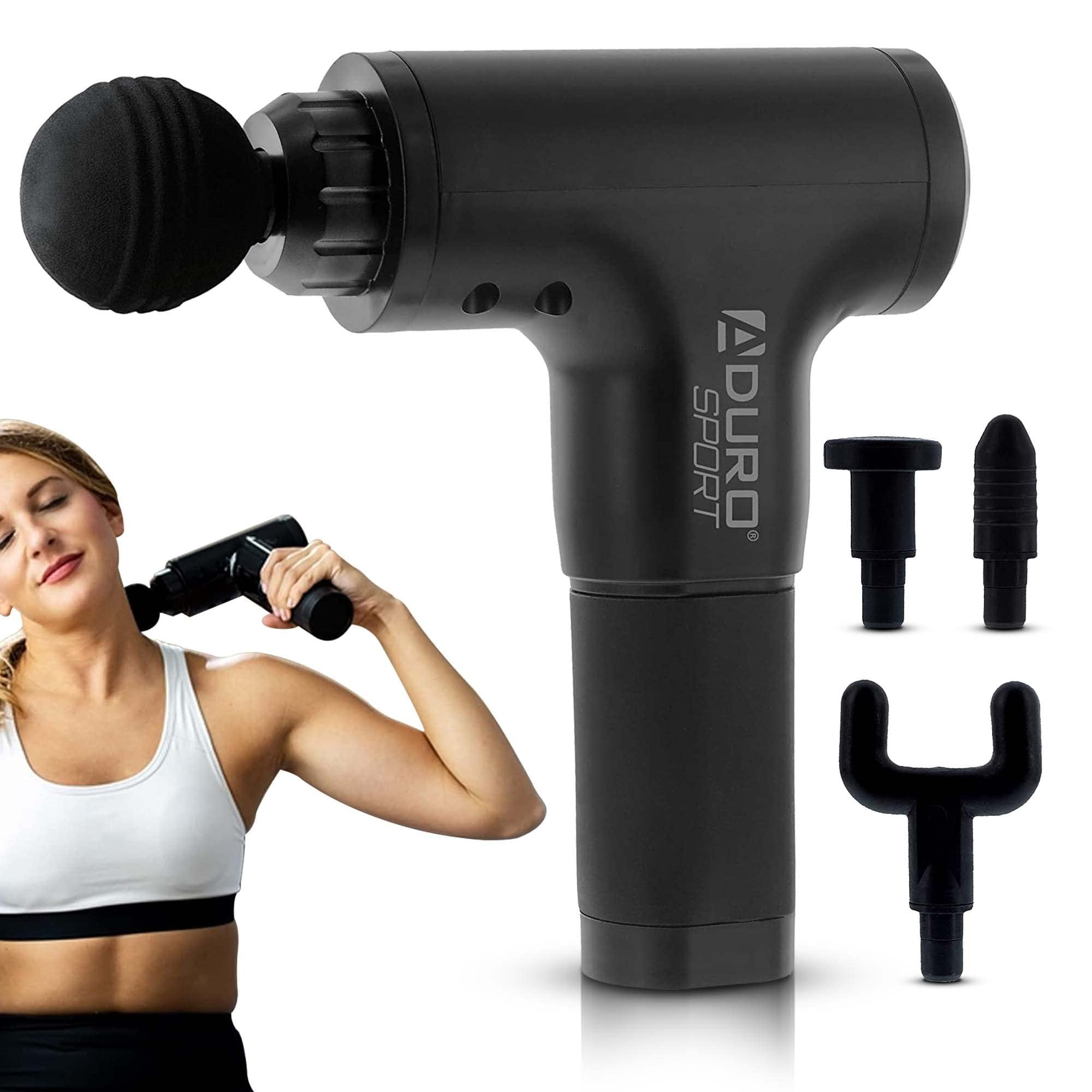 Aduro Percussion Massage Gun Deep Tissue Muscle Massage Gun Handheld Elite Recovery Electric Hand Held Therapy Massager Gun Perfect for Athletes Full Body Back Neck Shoulder Pain Relief Black Walmart....