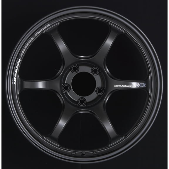 Advan RG-D2 18x9.5 +35 5-120 Semi Gloss Black Wheel