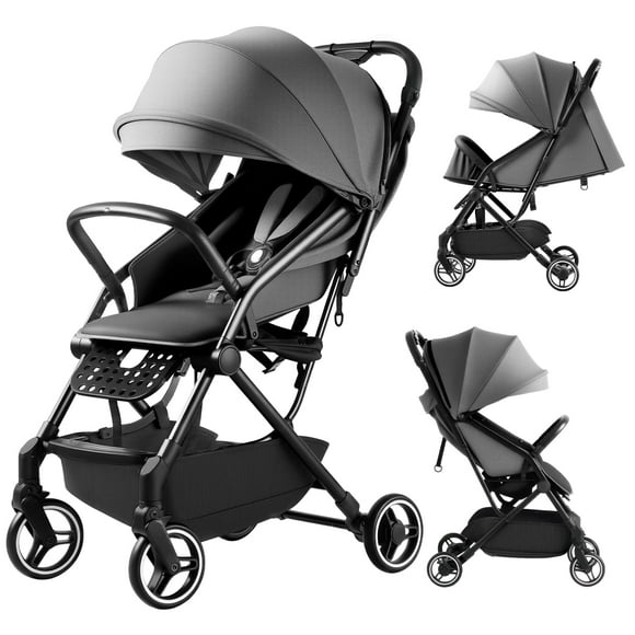 Advanabd Baby Stroller for Toddler, Folding Pram Wagon Convertible High Landscape Newborn Pushchair Shock Absorption Pushchair(0-36 months)