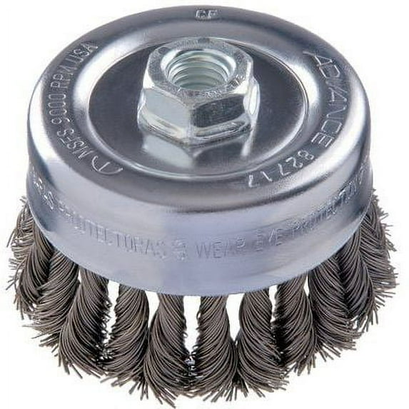 Advance Brush 4" Combitwist Knot Wire Cup Brush, .014" C Steel, EA (419-82716)