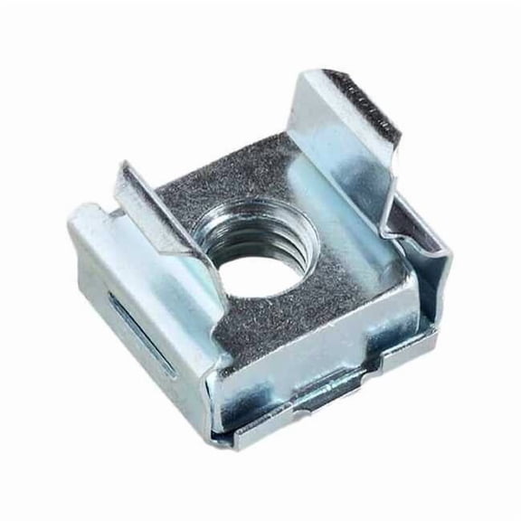 Cage Nut, 1/4"-20, Square Shape, Steel, Zinc Plated Finish ADVD31365-1420-3B
