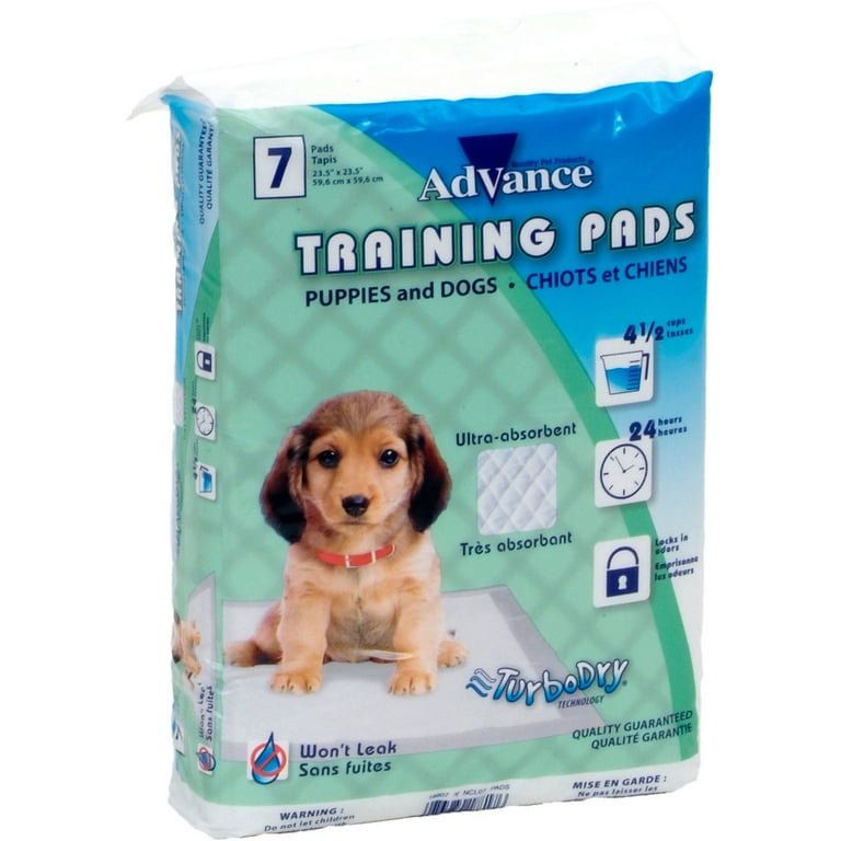 Advance Dog Training Pads With Turbo Dry Technology 7 Pkg