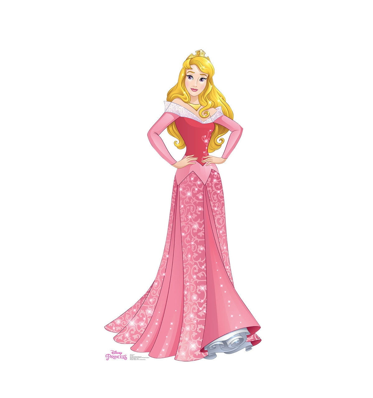 Aurora Life Size Pink Cardboard Cutout Standup