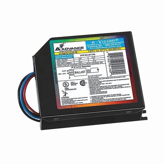 Advance IMH-39-G-LF Electronic MH Metal Halide Ballast, 1-Lamp, C130 39W, 120/277V