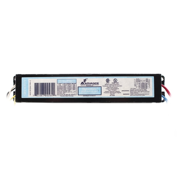 Advance IOP-4P32-SC Optanium Ballast, 4-Lamp, F32T8, 32W T8, 120/277V