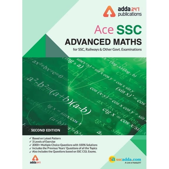 Advance Maths Book for SSC CGL, CHSL, CPO and Other Govt. Exams (English Printed Edition), (Paperback)