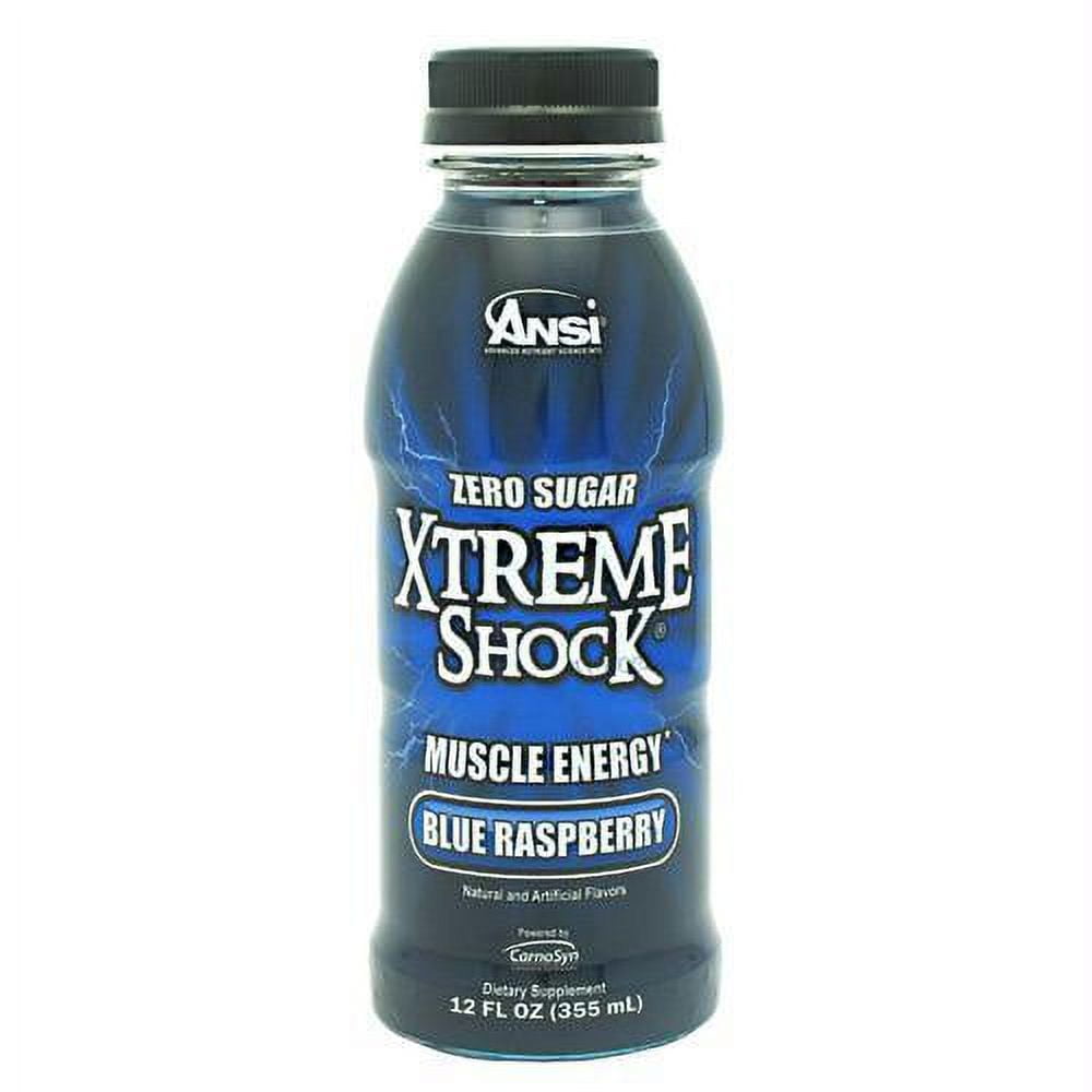 Advance Nutrient Science Xtreme Shock Energy Drink, Blue Raspberry, 12