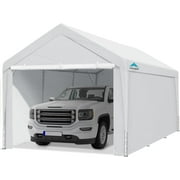 Advance Outdoor 10’ x 20’ x 95’-11’ White Heavy Duty Carport