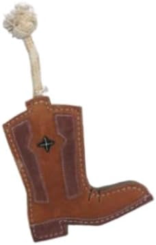 Advance Pet Products Tuff Dog Toy Cowboy Boot 1-Piece for Durability, Brown Cowboy Boot