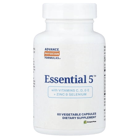 Advance Physician Formulas Essential 5™ With Vitamins C, D, & E + Zinc & Selenium, 60 Vegetable Capsules