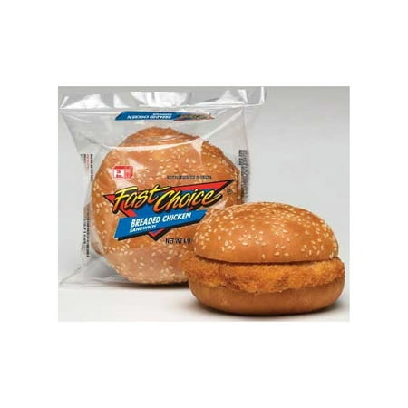 Advance Pierre Fast Choice Breaded Chicken Breast Sandwich, 4.91 Ounce -- 12 per Case
