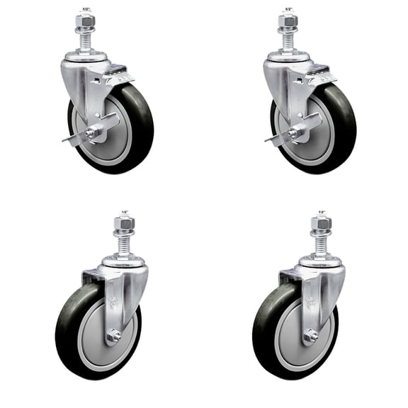 Advance Tabco 190TA2554KIT Replacement Caster Set with Brakes – SCC