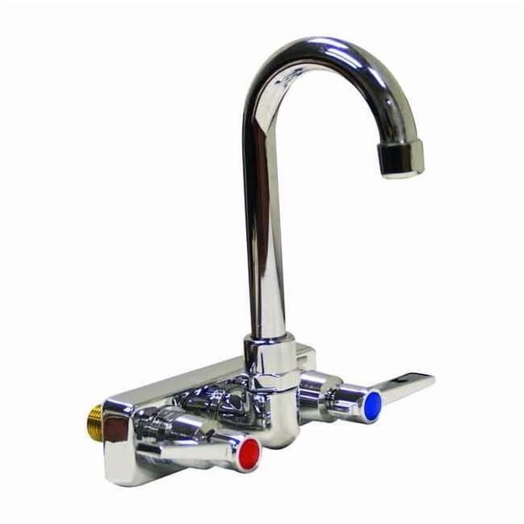 Advance Tabco Gooseneck Kitchen/Bathroom Faucet, Manual, 4" Mount, 2 Hole K-59