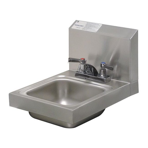 Advance Tabco Hand Sink,16"x12"x13",Silver 7-PS-22