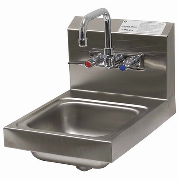Advance Tabco Hand Sink,Square,9"x9"x5" 7-PS-23