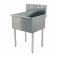thumbnail image 1 of Advance Tabco Scullery Sink,24"x24.5"x41",Silver 4-1-24-GR, 1 of 2