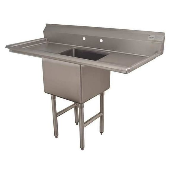 Advance Tabco Scullery Sink,54"x24"x43",Silver FC-1-1818-18RL-X