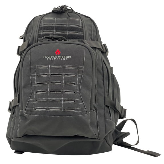 Advance Warrior Solutions S3DBPBL Spear 3 Day Black with Molle Front Backpack