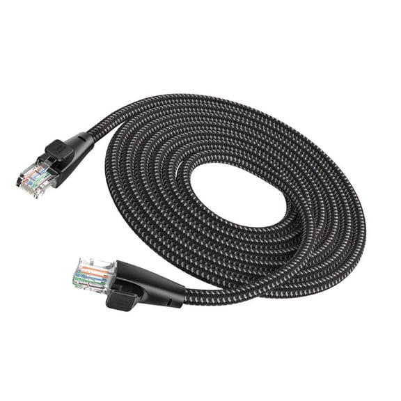 Advanced 10Gbps CAT6 Internet Cable with Strain Relief Sleeves Full Shielding for 4K Streaming and Gaming