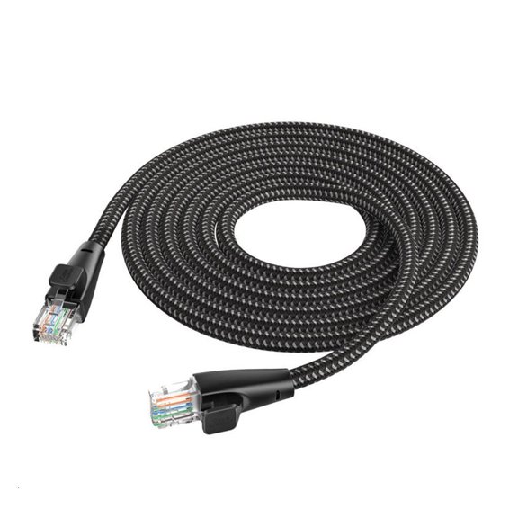 Advanced 10Gbps CAT6 Internet Cable with Strain Relief Sleeves Full Shielding for 4K Streaming and Gaming