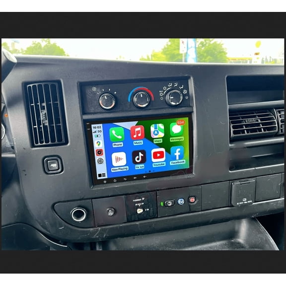 Advanced 2+32GB Android 15 Car Stereo para Chevrolet Express 2008-2024, 8inch Touchscreen with Wireless CarPlay & Android Auto, Complete with DAB+ Radio, DVR & DSP /AHD Camera