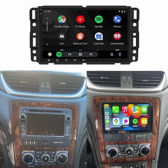 Advanced 2+64GB Android 15 Car Stereo For Chevrolet Traverse 2008-2014, 8inch Touchscreen with Wireless CarPlay & Android Auto, Complete with DAB+ Radio, DVR & DSP /AHD Camera