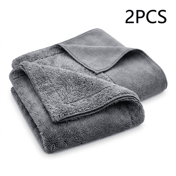 ROSEXIXI Advanced 2-Piece Mini Car Cleaning Cloth - 11.81 inches x 11.81 inches - Super Absorbent Microfiber Car Cleaning Cloth - Scratch-Free, Reusable, and Soft