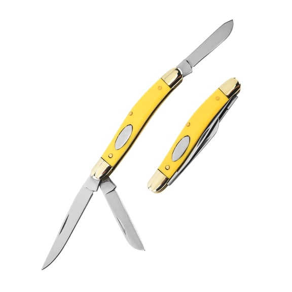 Advanced 3-Blade Copper Folding Knife - Outdoor Survival Essential, Top Gift for Enthusiasts