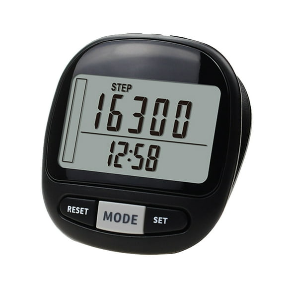 Advanced 3D Sensing Pedometer with 7 Day Memory Large LCD Screen for Accurate Distance Tracking and Exercise