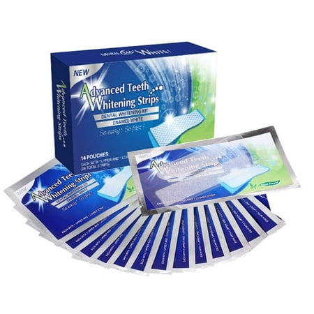 Advanced 3D Teeth Whitening Strips, See Professional White Effects - 28 Count by EverWhite