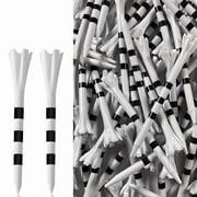 Advanced 5-Prong Plastic Long Driver Golf Tees 120 Pack 3 1/4 Inch Driver Golf Tees,Engineered to Reduce Friction & Side Spin with Longer Distance Performance
