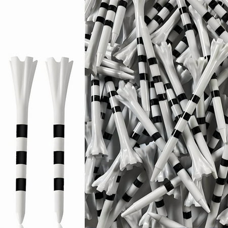 Advanced 5-Prong Plastic Long Driver Golf Tees 120 Pack 3 1/4 Inch Driver Golf Tees,Engineered to Reduce Friction & Side Spin with Longer Distance Performance