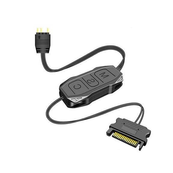 Advanced 5V3Pin ARGB Controller For Computers, Featuring Multiple Light Modes And Speed Variation Simple Button Designs,