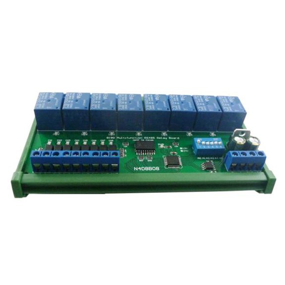 Advanced 8 Port RS485 Relays Controllers with Serial Command Capabilities High Capacity 8 Channel Relays Module for Projec