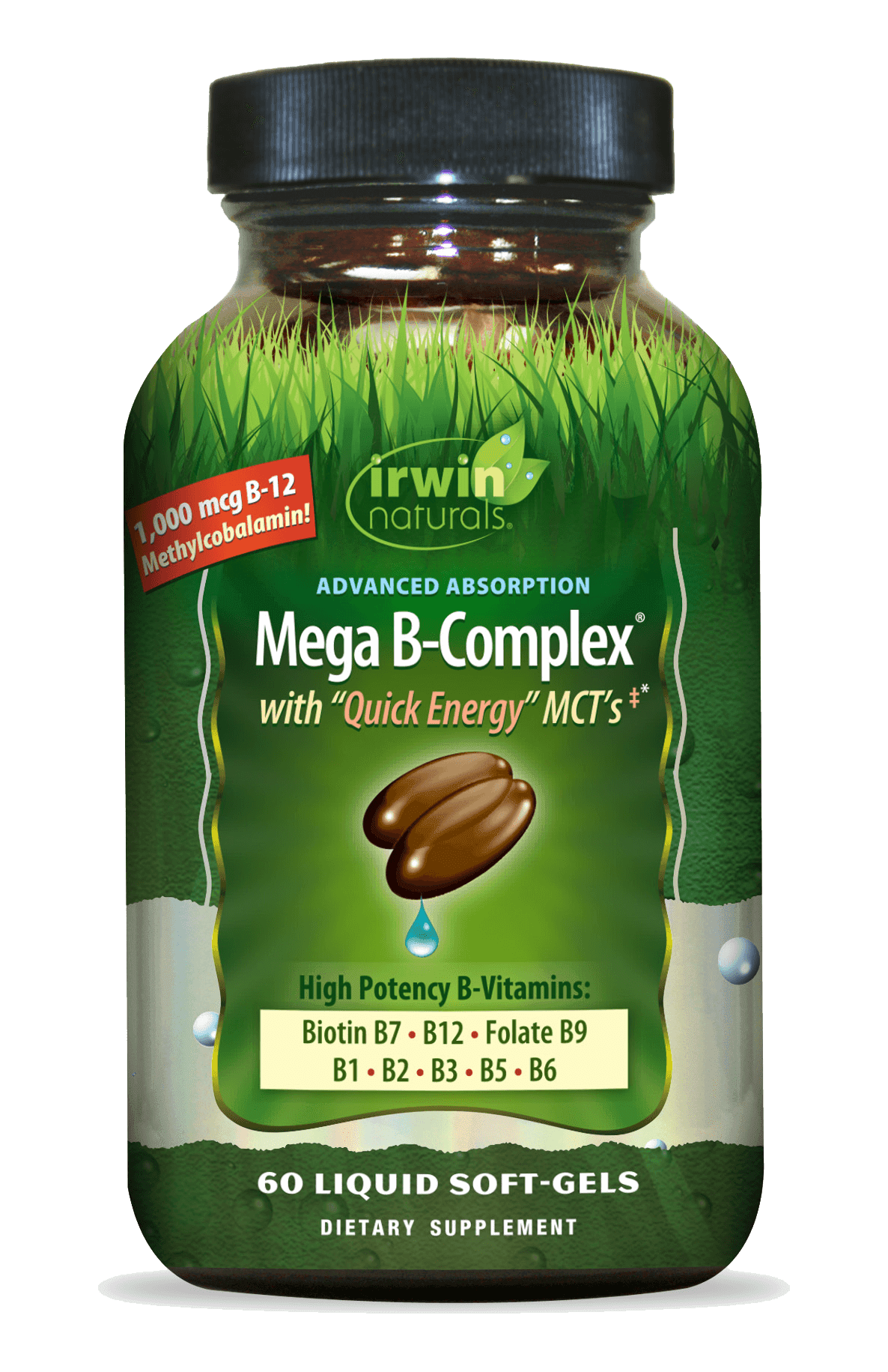 Advanced Absorption Mega B-Complex 60 Liquid Softgels