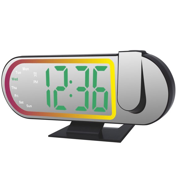 Advanced Alarm Clock With Temperature Transducer Night Slide Modifiable Surrounding Light For Nearby Table