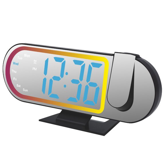 Advanced Alarm Clock With Temperature Transducer Night Slide Modifiable Surrounding Light For Nearby Table