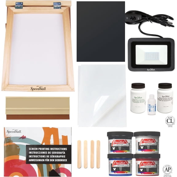 Advanced All-In-One Screen Printing Kit, Includes LED UV Exposure Lamp