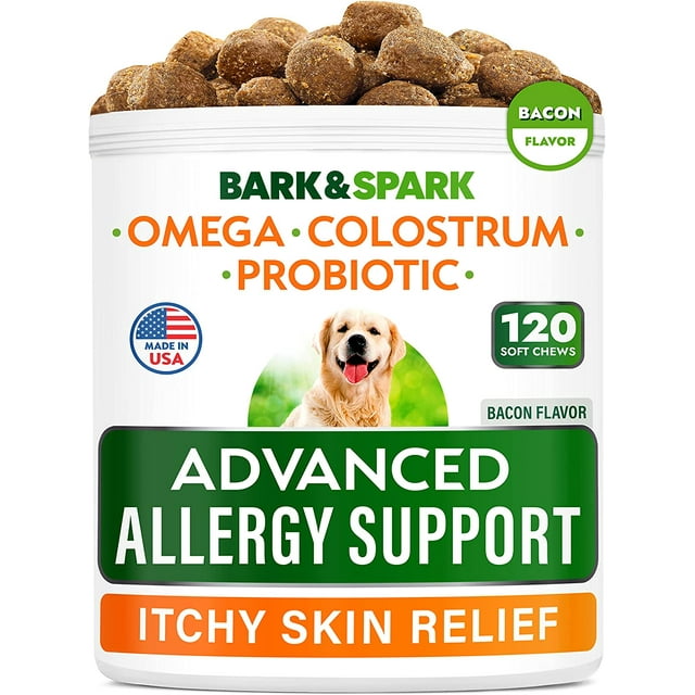 Advanced Allergy & Itch Relief Dog Chews Fish Oil Omega 3