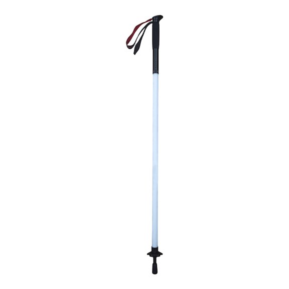 Advanced Aluminum Alloy Walking Staff Designed for Night Excursions Equipped with Dual Mode LED Area Lighting and Instant Emergency Function Light