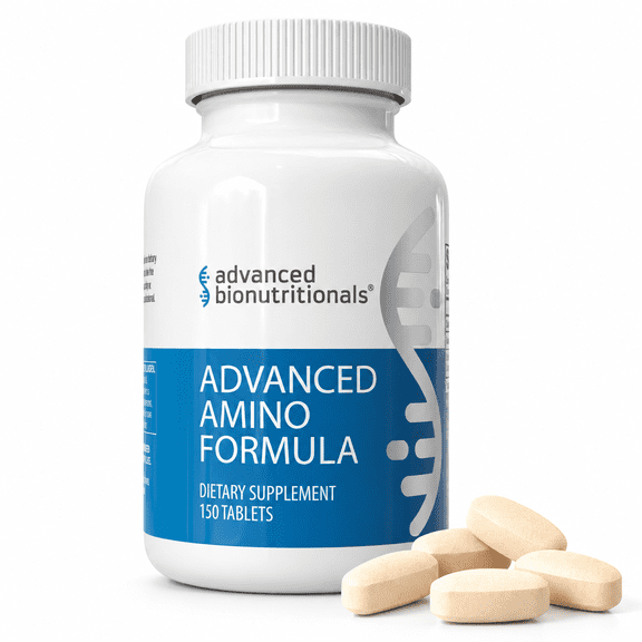 Advanced Amino Formula - Essential Amino Acid Supplement, 150 Tablets, 8 Essential Amino Acids, Post-Workout Recovery, Muscle Support, Energy & Stamina, Vegan, Gluten-Free, GMO-Free