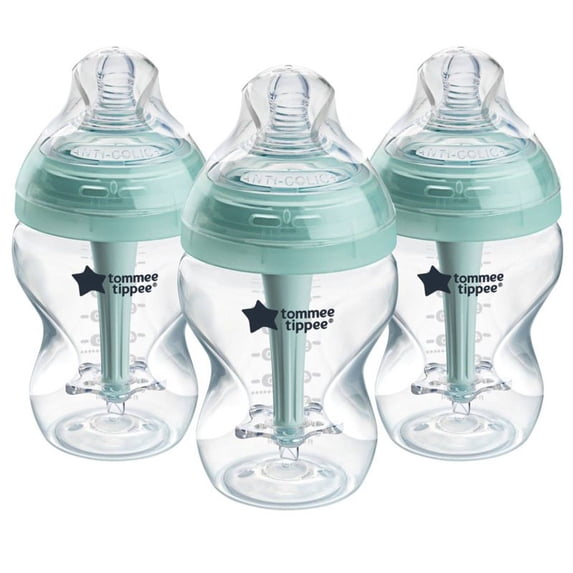 Advanced Anti-Colic Baby Bottle Set, 9 oz, 3-Pack, Anti-Colic Venting System, BPA-Free Baby Feeding Bottles for Infants and Newborns