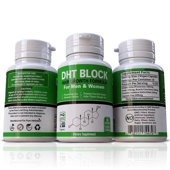 Advanced Anti Hair Loss Supplement DHT Blocker 60 Pills