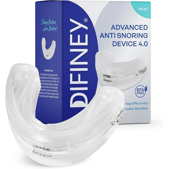 Advanced Anti Snoring Device 4.0: Anti Snoring Mouthpiece Device Mouth Guard - Effective Anti Snore Solution for Men and Women - Customizable Adjustable