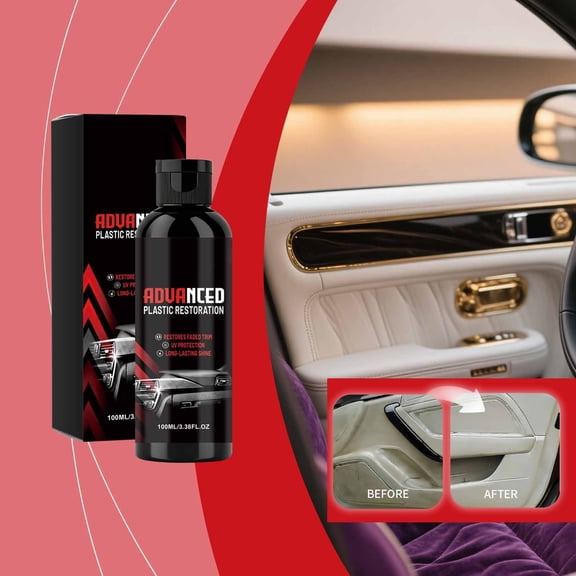 Advanced Automotive Plastic for Interior and Exterior Car Surfaces Easy to Use High Gloss Restorer Refurbishment Compound