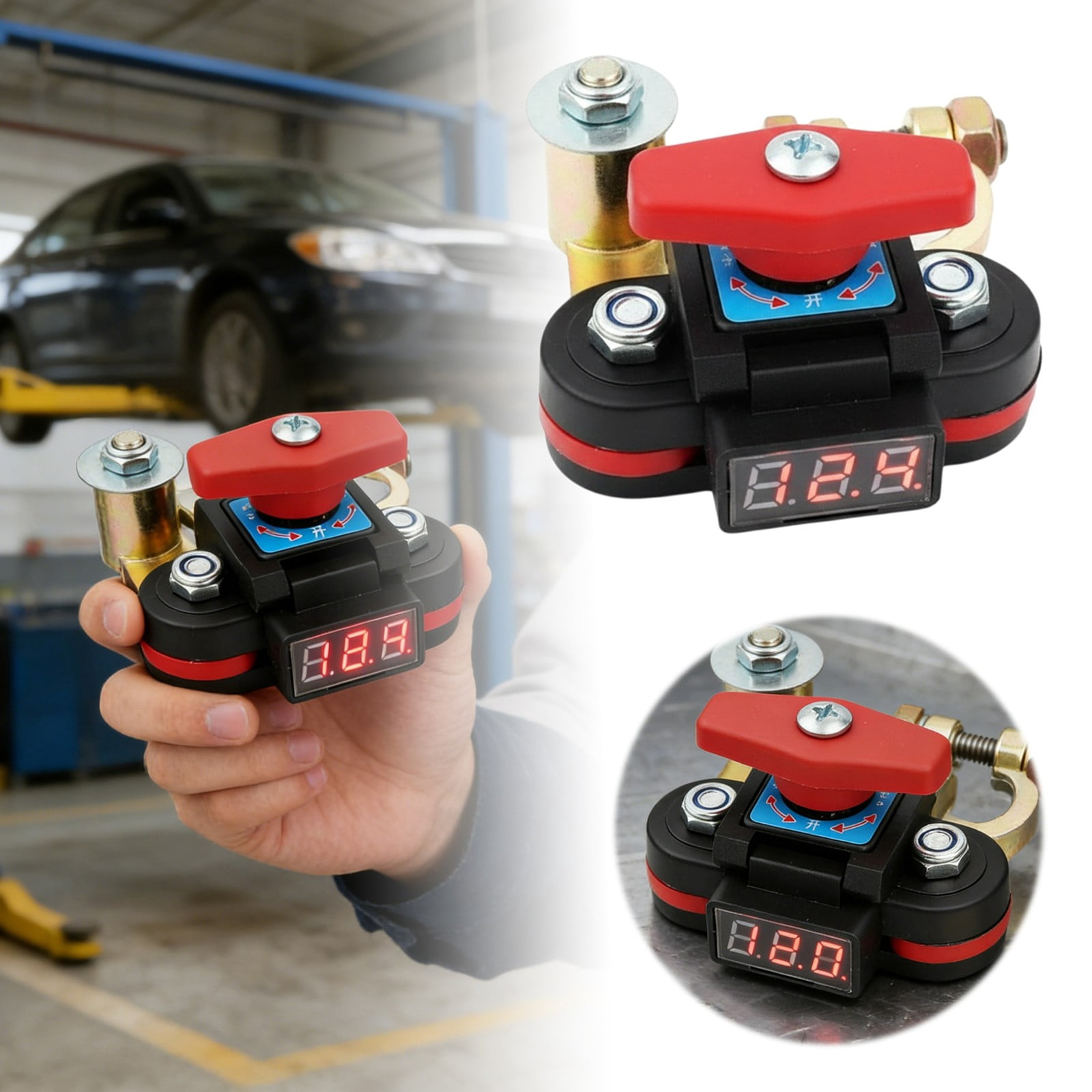 Machine Power Disconnection Advanced Battery Disconnection with Voltage Display for Car Tool and ...