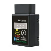 Advanced Bluetooth OBD2 Diagnostic Scan Tool for Vehicle Fault Code Reading, Real-Time Data Monitoring, Compatible with Android and Windows Devices