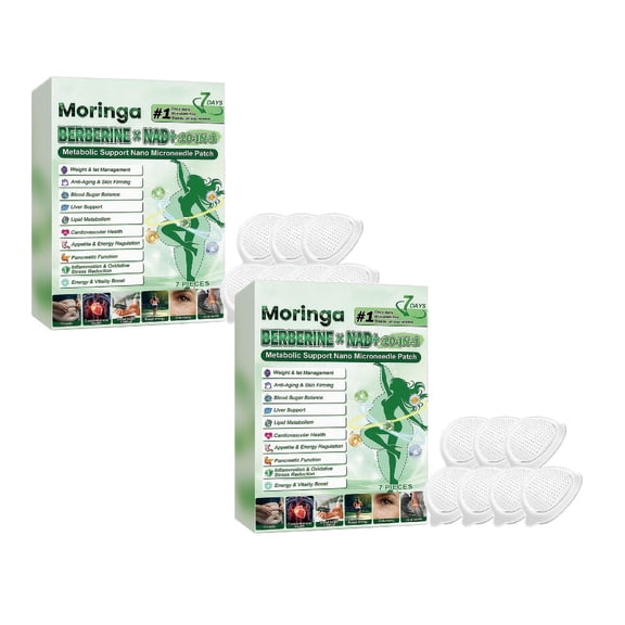 Advanced Body Contouring Micro-Needle Patches, 14 Patches, Firming & Tightening, Green