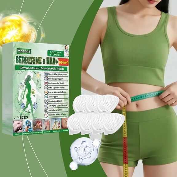 Advanced Body Contouring Micro-Needle Patches, 7 Patches, Firming & Tightening, White