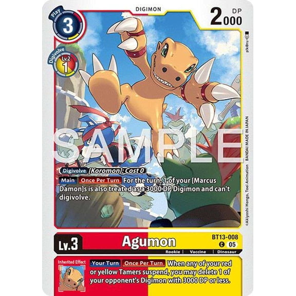 Advanced Booster Digimon Generation Agumon BT13-008 [Reprint]